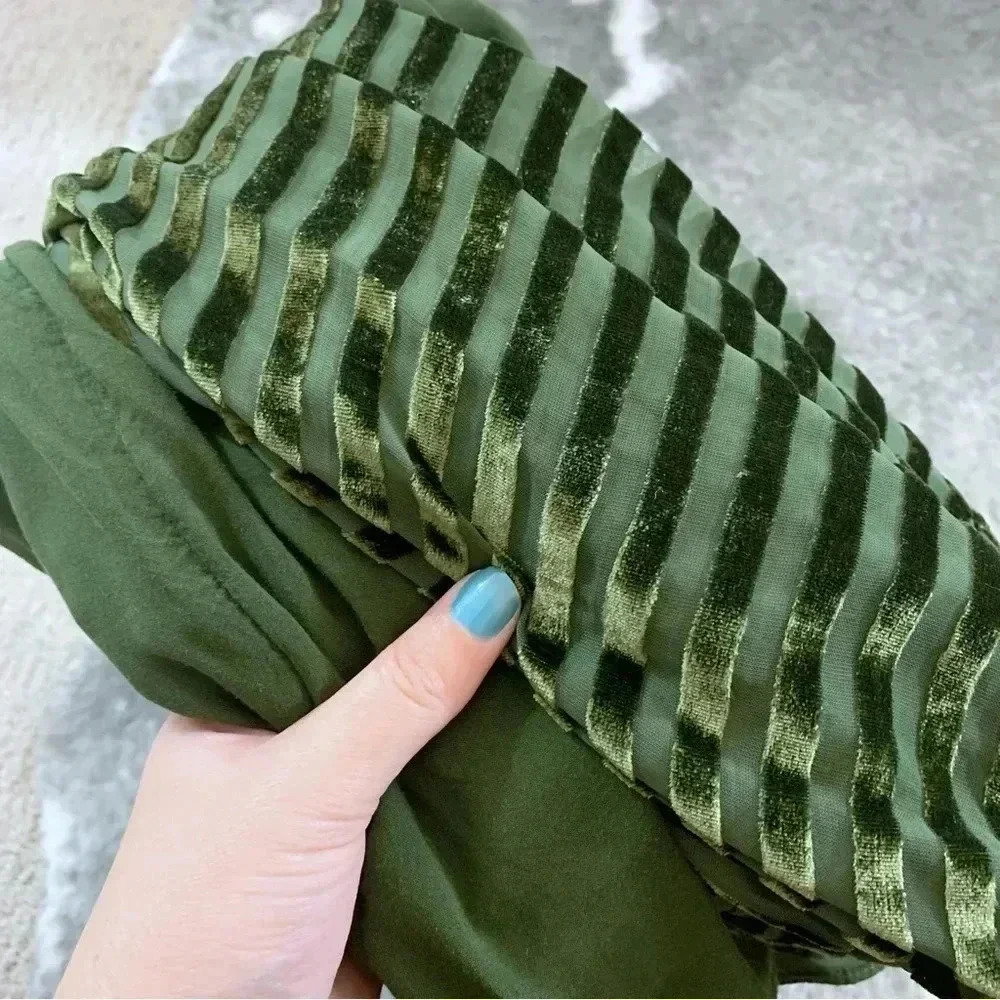 Soft Surroundings Velvet Striped Sleeve Top - Picture 9 of 12